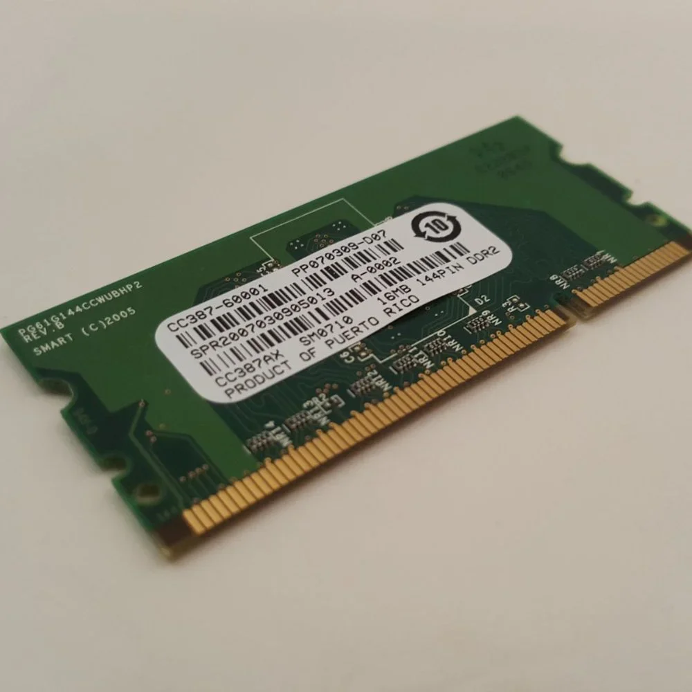HP CC387AX 16MB 144-pin DDR2 SDRAM Memory Module HP LJ 3005 CC387-60001